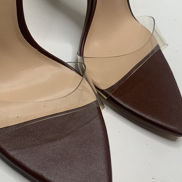 Femme Los Angeles Azucar Translucent Slippers Heels Stilettos S-013 Sz 9 - Picture 4 of 11